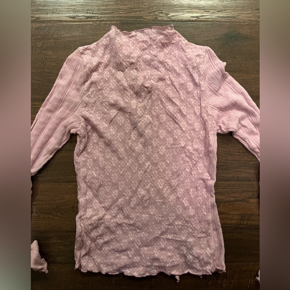 Free People Lulu Moonlit Orchid fitted Lilac Lace cotton top - Picture 5 of 10